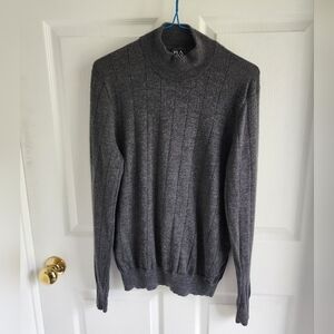 Jos A. Bank Traveler Mockneck Sweater Lightweight 100% Merino Wool Mens Medium